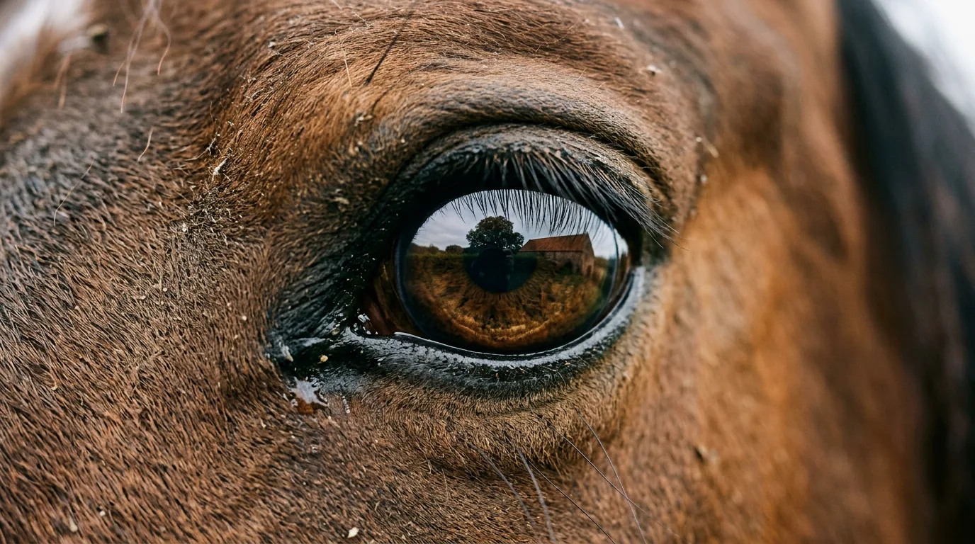 Un regard de cheval, Écurie des Grands Chemins, Contamine-Sarzin